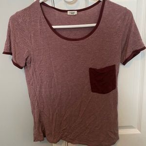 Garage XS maroon tee